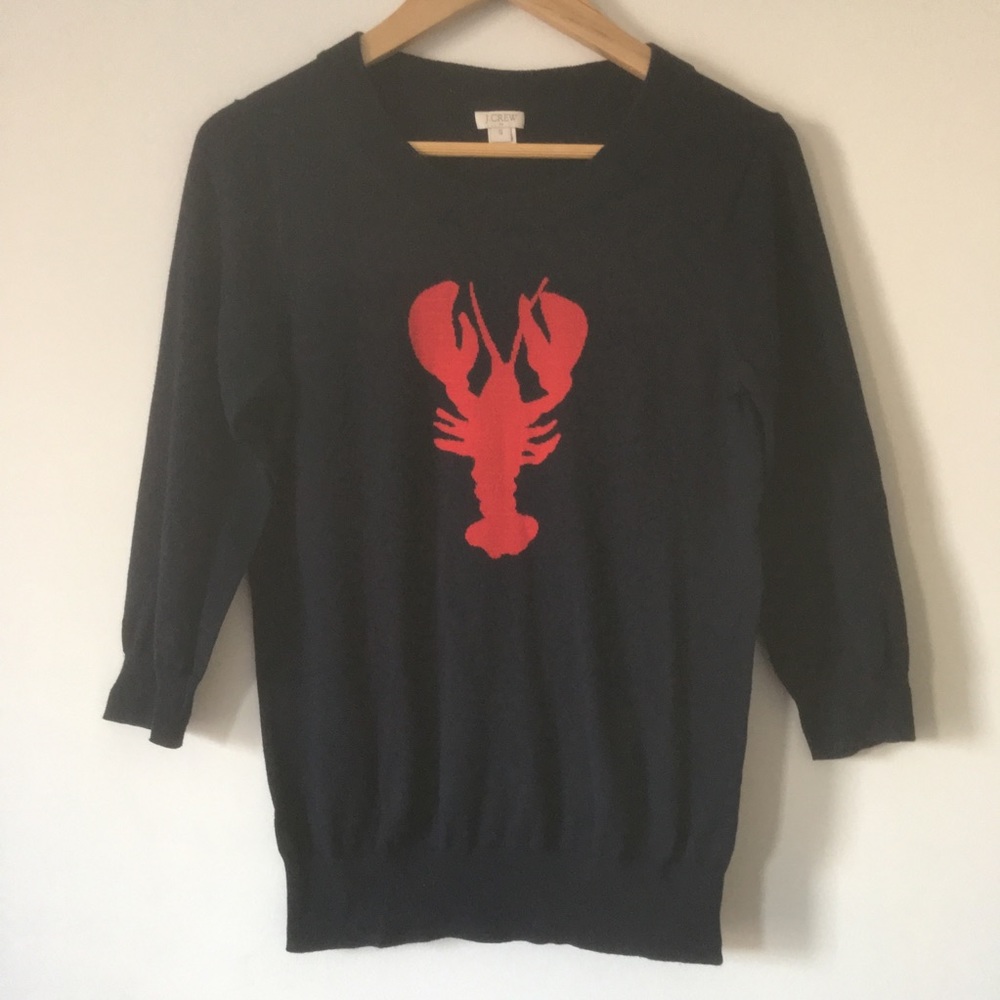 J. Crew navy lobster sweater